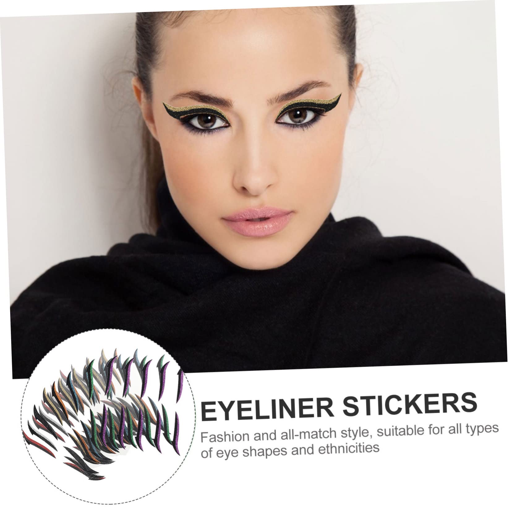 Healeved 200paires Stickers Eyeliner Autocollants Maquillage Des Yeux Strips Liner Invisibles Réutilisables Pour Look Cat Eye Parfait Pour Maison Et Voyage