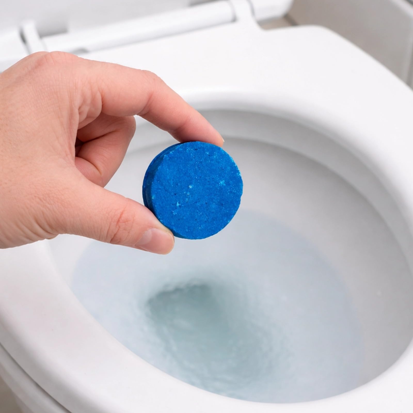 15 Stück WC-Reinigungstabletten blau, automatische Toilettenreiniger-Tabletten, Geruchskontrolltabletten für die Toilettenschüssel, leicht anzuwenden, einzeln verpackt für das Badezimmer
