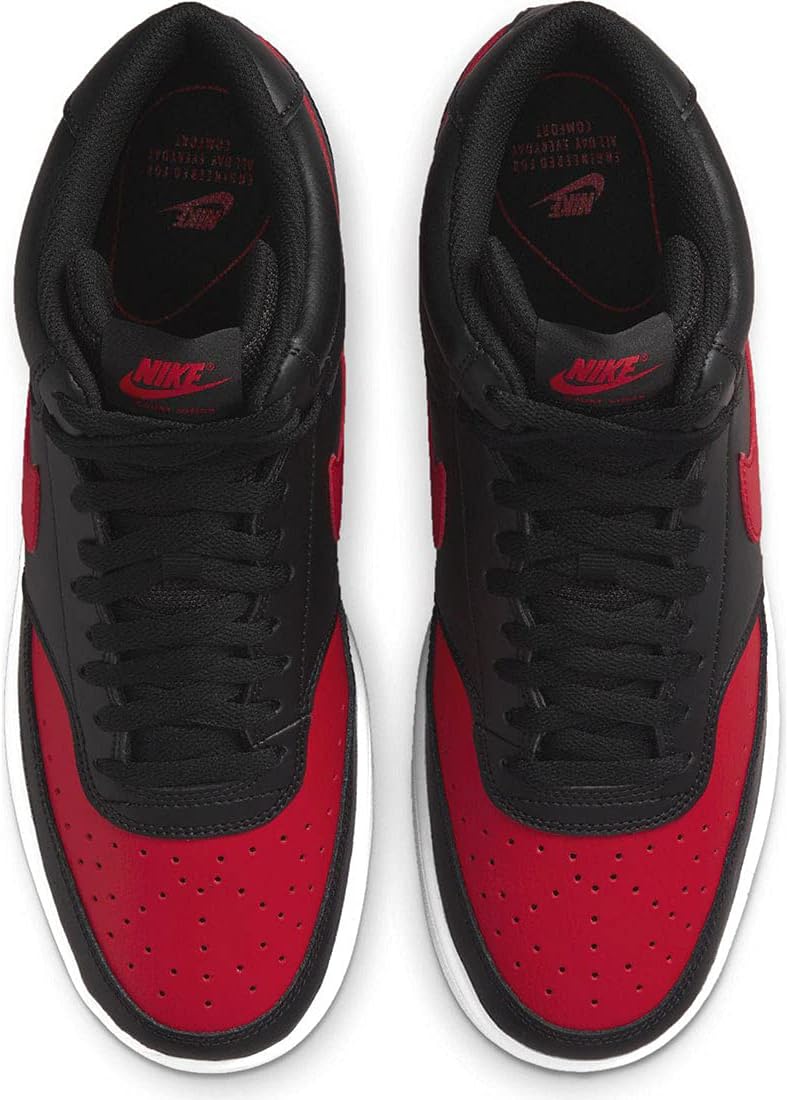 NIKE (Найк) COURT VISION MID COURT VISION MID Черный / Университетский красный DM8682-001, фото 4