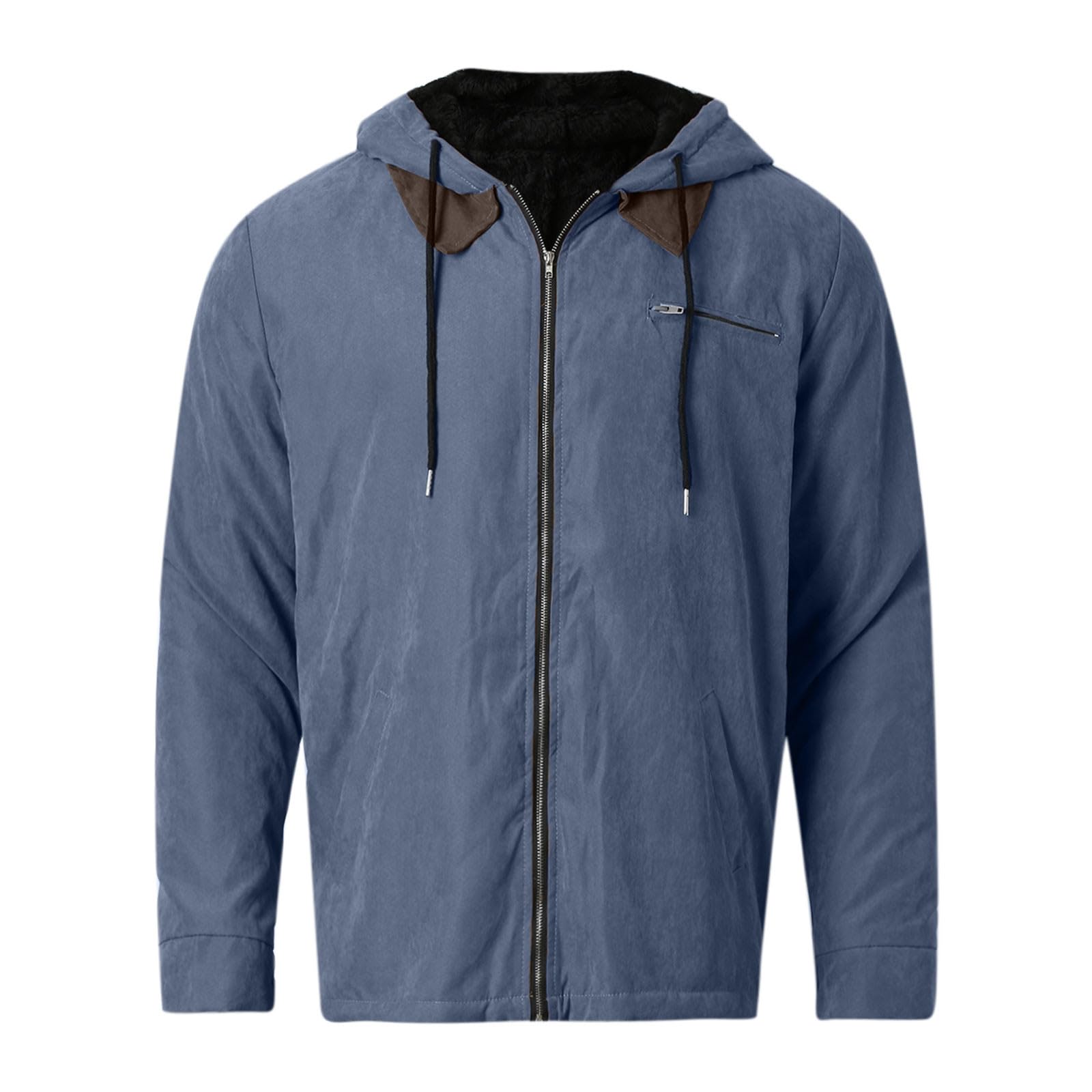 Generisch Chaquetas casuales para hombre | Nueva sudadera con capucha de moda con impresión 3D casual juvenil con cremallera