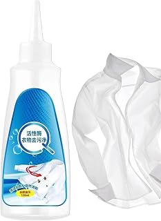 Active Enzyme Laundry Stain Remover - Shirt Collar Cleaner - Lazy Laundry Artifact for Stubborn Oil Stains, 120ML Portable Active Enzyme Laundry Cleaner Fenhua
