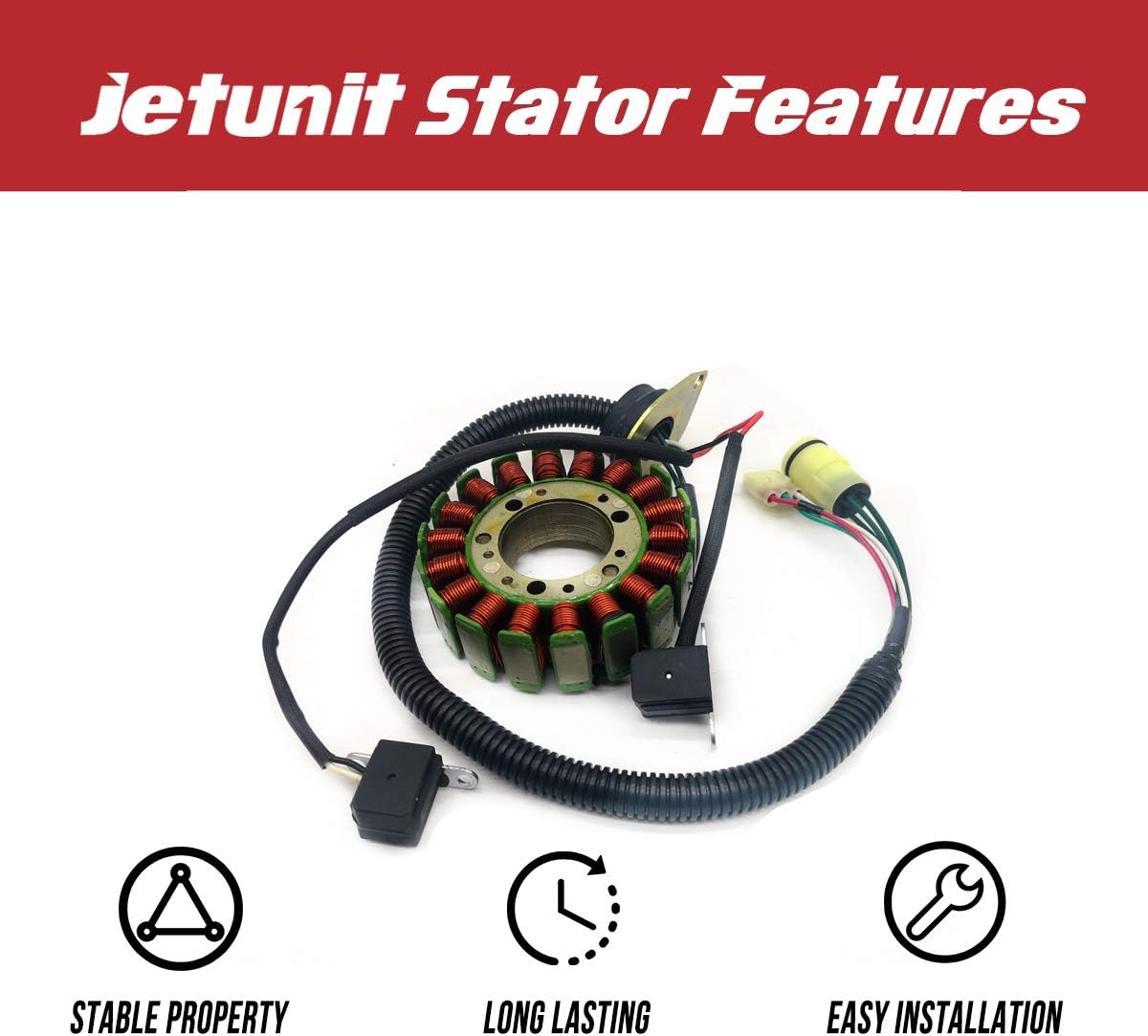 Stator For Yamaha Jet-Ski 60E-81410-01-00 FX 140/ FX Cruiser/FX Cruiser HO/FX HO 2002 2003 2004 2005 2006 2007 2008