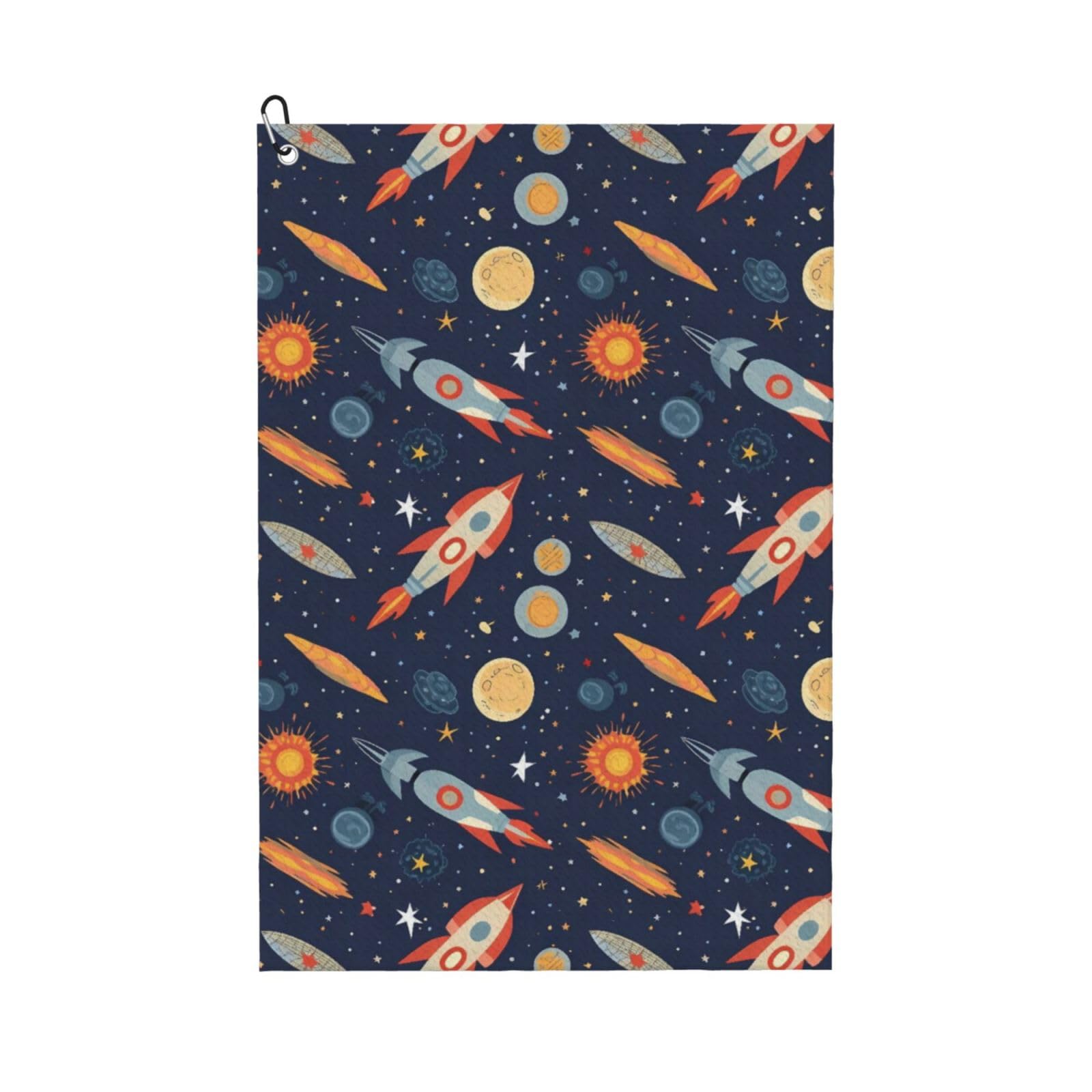 BSDFGSDD Rocket in Space Golf Towel 24 x 16 inches