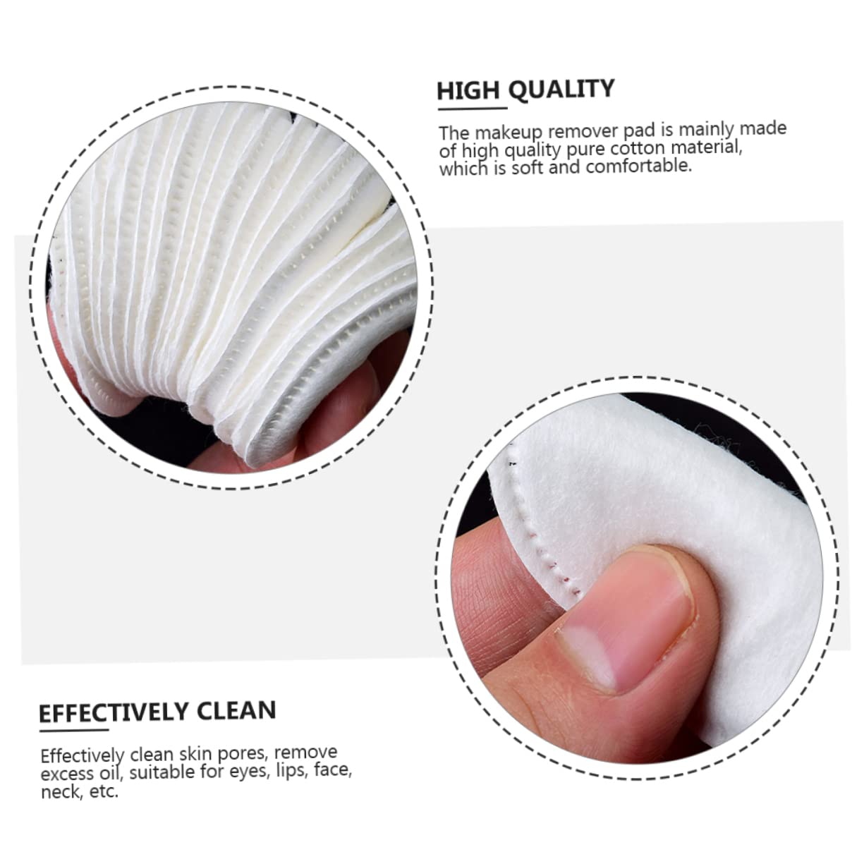 TOVINANNA Face Pads Set Makeup Remover Pads Soft Cotton Balls for Face Exfoliating Gentle Cleansing