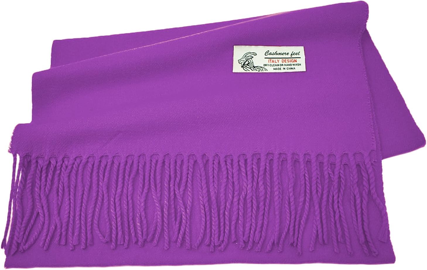 Glory Max Unisex Plain Solid Color Winter Scarf Cashmere Feel Soft Classic 72"x12" - Image 4