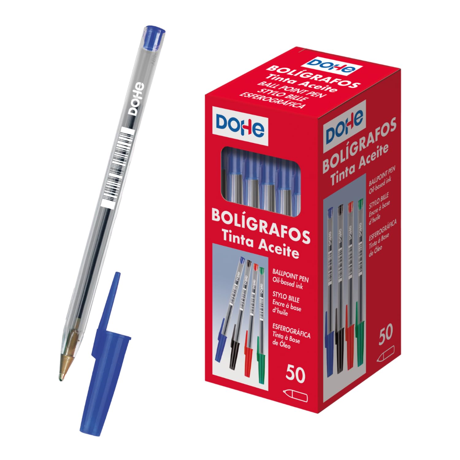Dohe – Pen Box with Hood – 1 mm – 50 Units – Blue