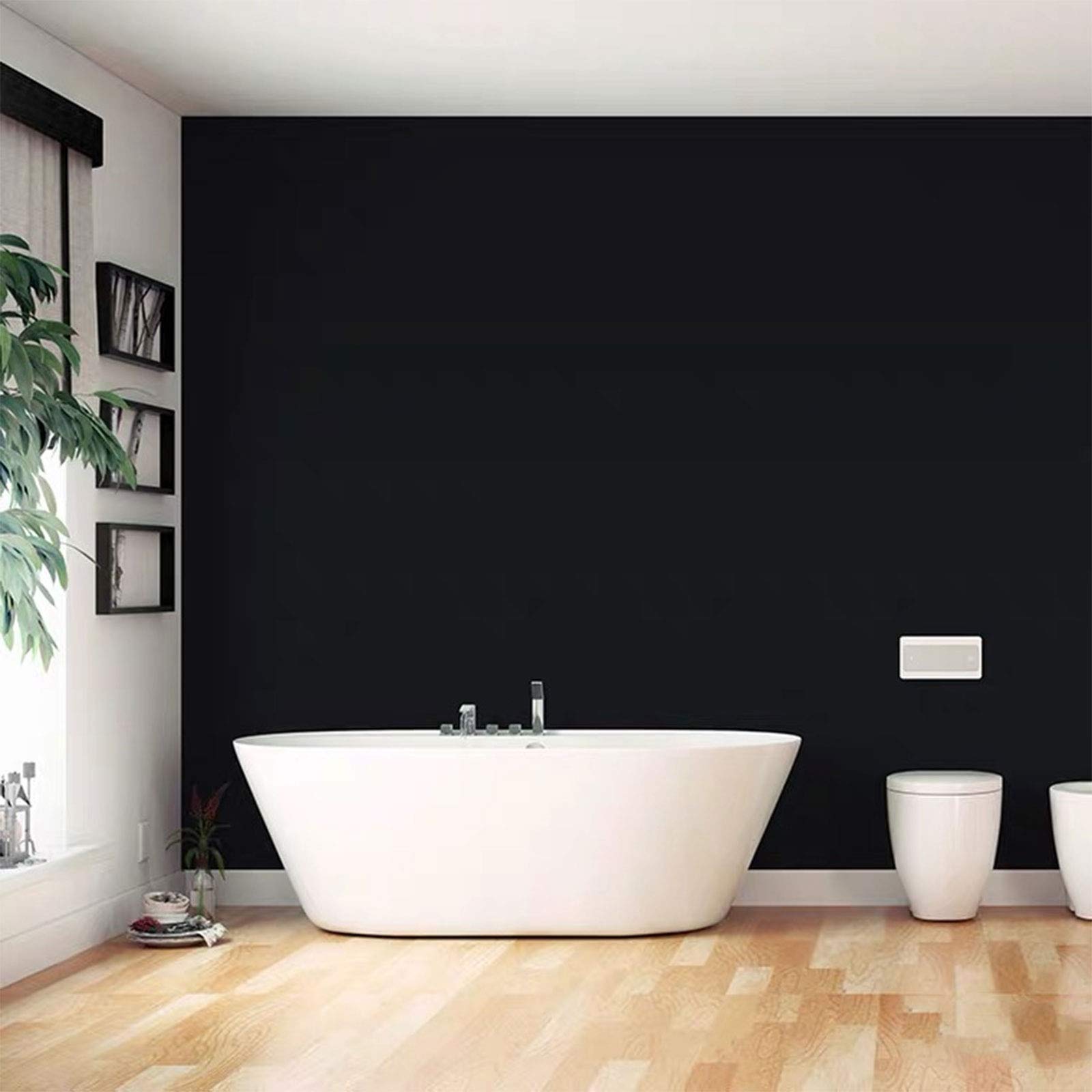 Black Wallpaper Self Adhesive Stick On Wallpaper Peel and Stick Paper