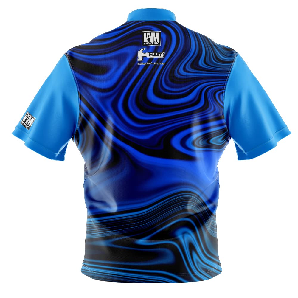 Logo Infusion Dye-Sublimated Bowling Jersey (Sash Collar) - I AM Bowling Fun Design 2035-HM - Hammer (X-Small) Multicolored
