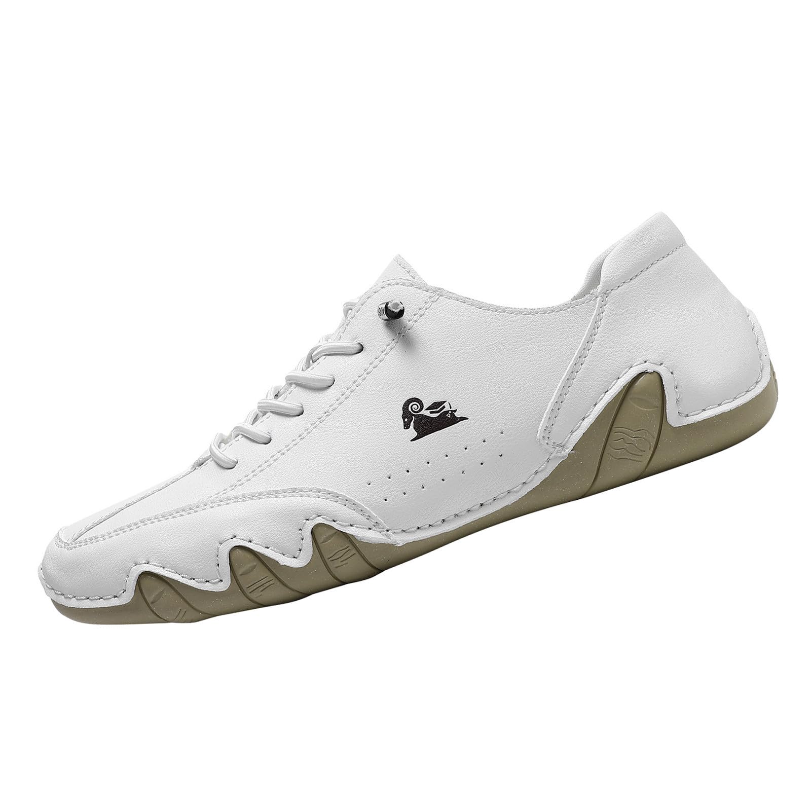 Alpaca Barfuss schoenen, Alpaca - Ergonomische, waterdichte & pijnverlichtende leren blotevoetenschoen, Ldeck herenschoenen, Bergxperten schoenen (EU 34-50), 4 wit., 35 EU Breed