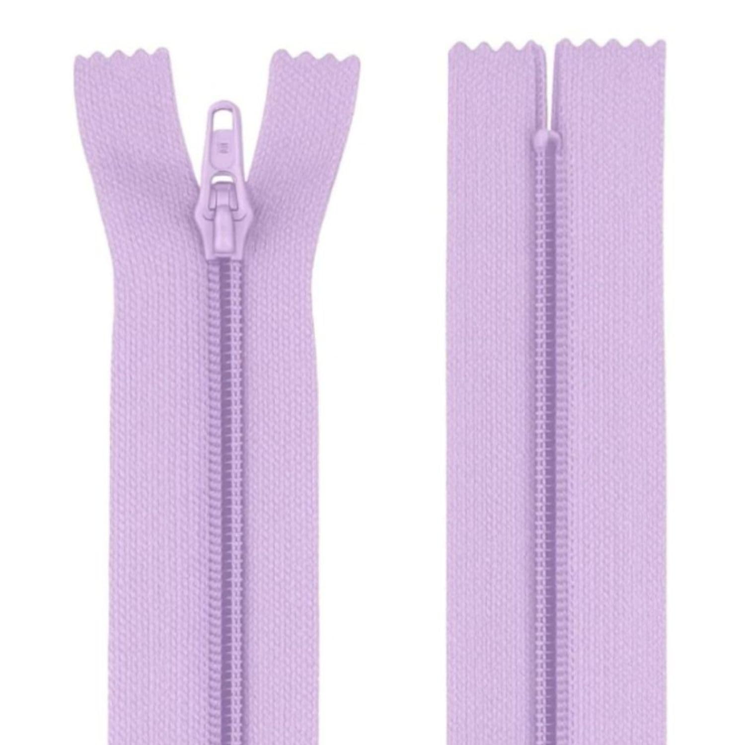 12" (30.5cm) Lilac Zip - Closed-End - Dressmaking, Sewing & Craft