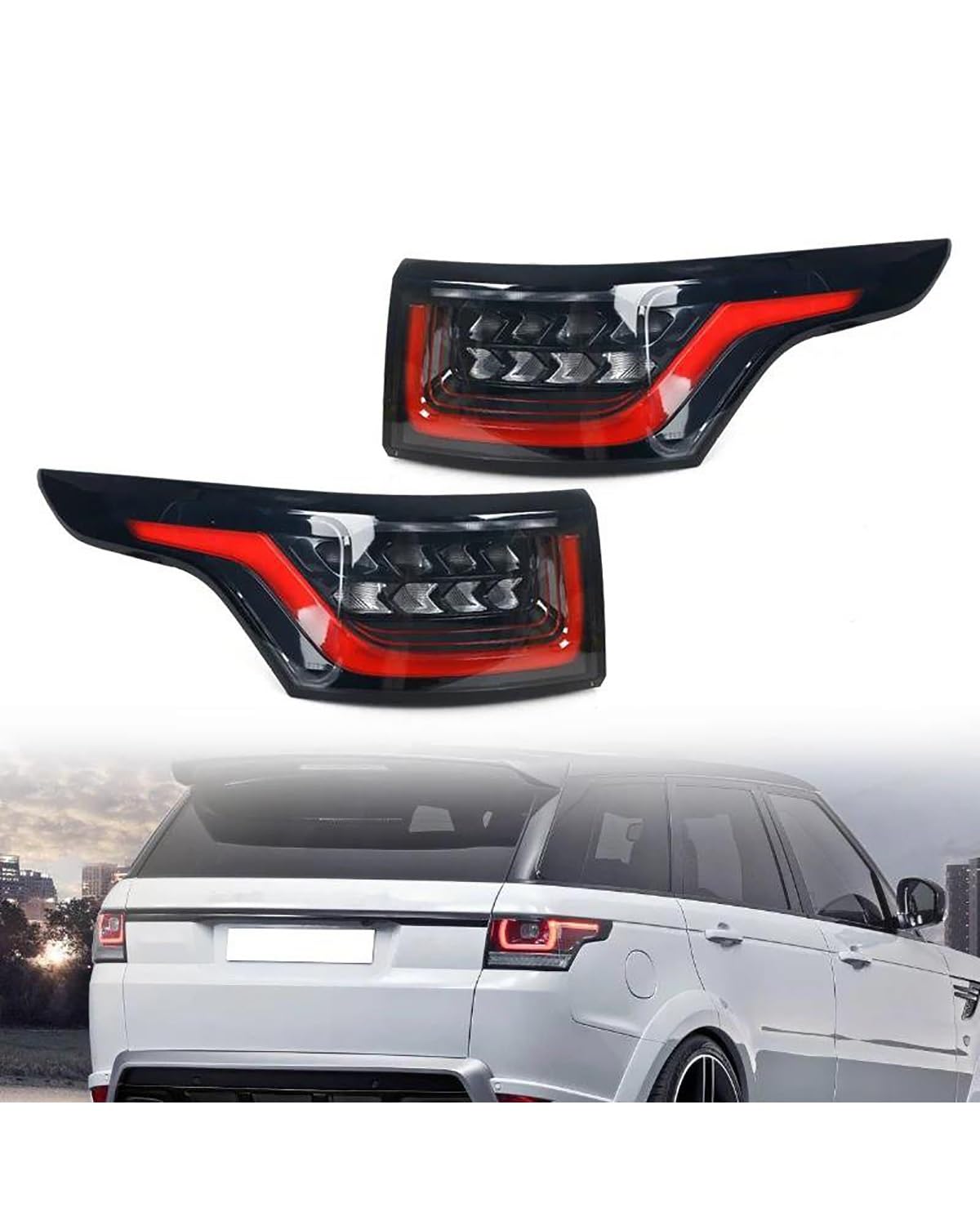 Fanale Posteriore per Land per Rover per La Range per Rover Sport L494 2013 2014 2015 2016 2017 Auto LED Fanale Posteriore Posteriore Lampada Segnalazione Blocchi Fari Posteriori Auto