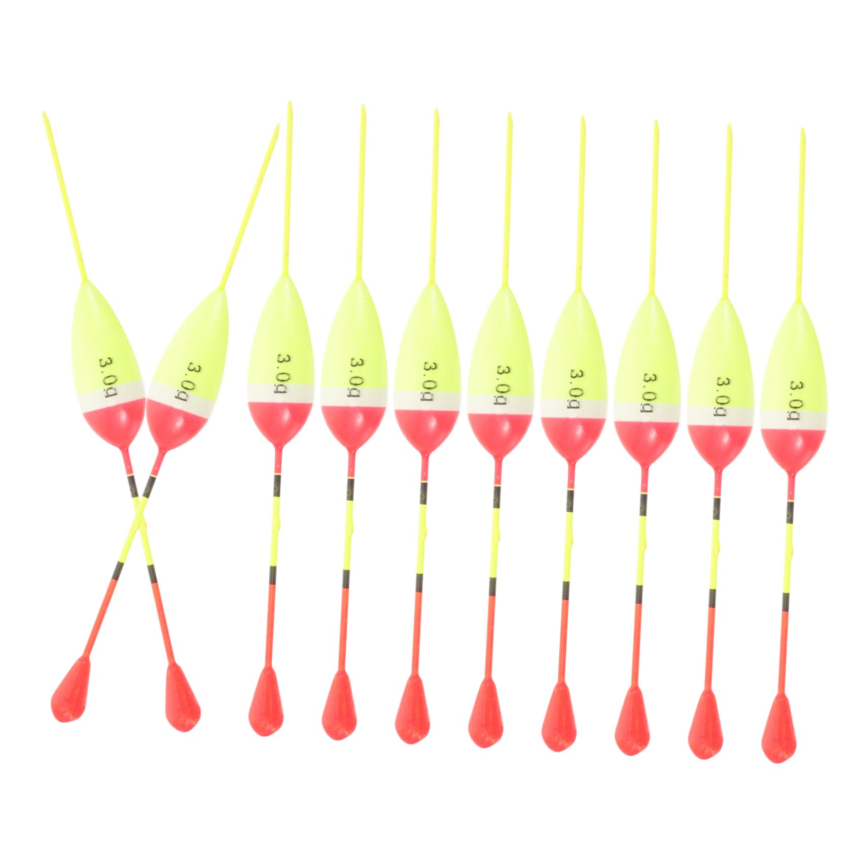 SUPVOX Pôle Kit De Leurre De Pêche pour La Pêche Canne À Pêche Flottante Trousse Flotteur De Pêche Flotteurs De Canne À Pêche Engrenage Acier Inoxydable Yellow