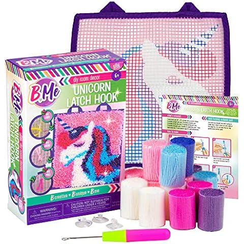 B Me DIY Unicorn Latch Hook Kit Cover