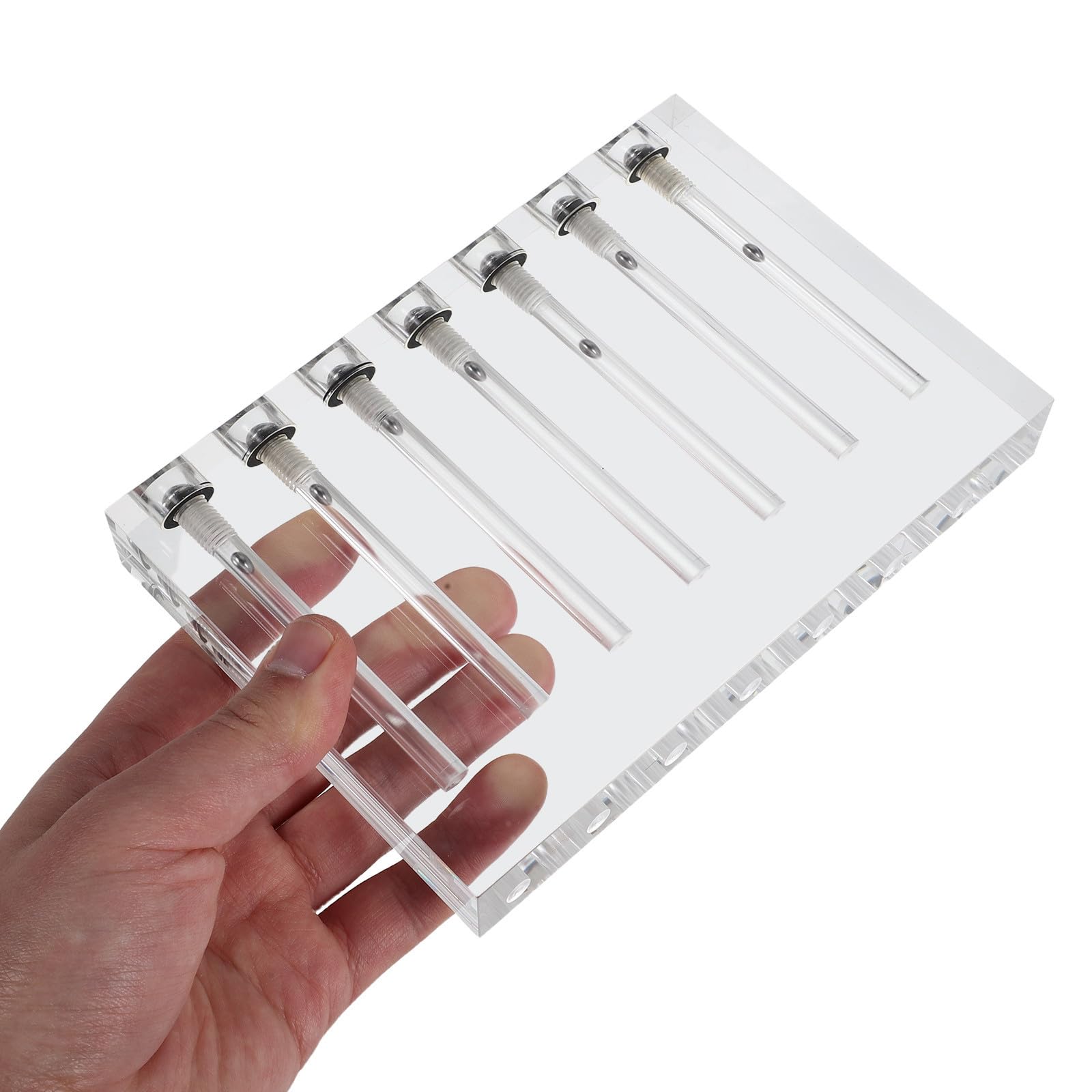 HEMOTON Kit per Analisi Olio Motore Tester Comparativo Flusso D'olio in Acrilico, 7 Fori, Strumento Diagnostica Auto per Uso Domestico e Risultati Rapidi e Affidabili