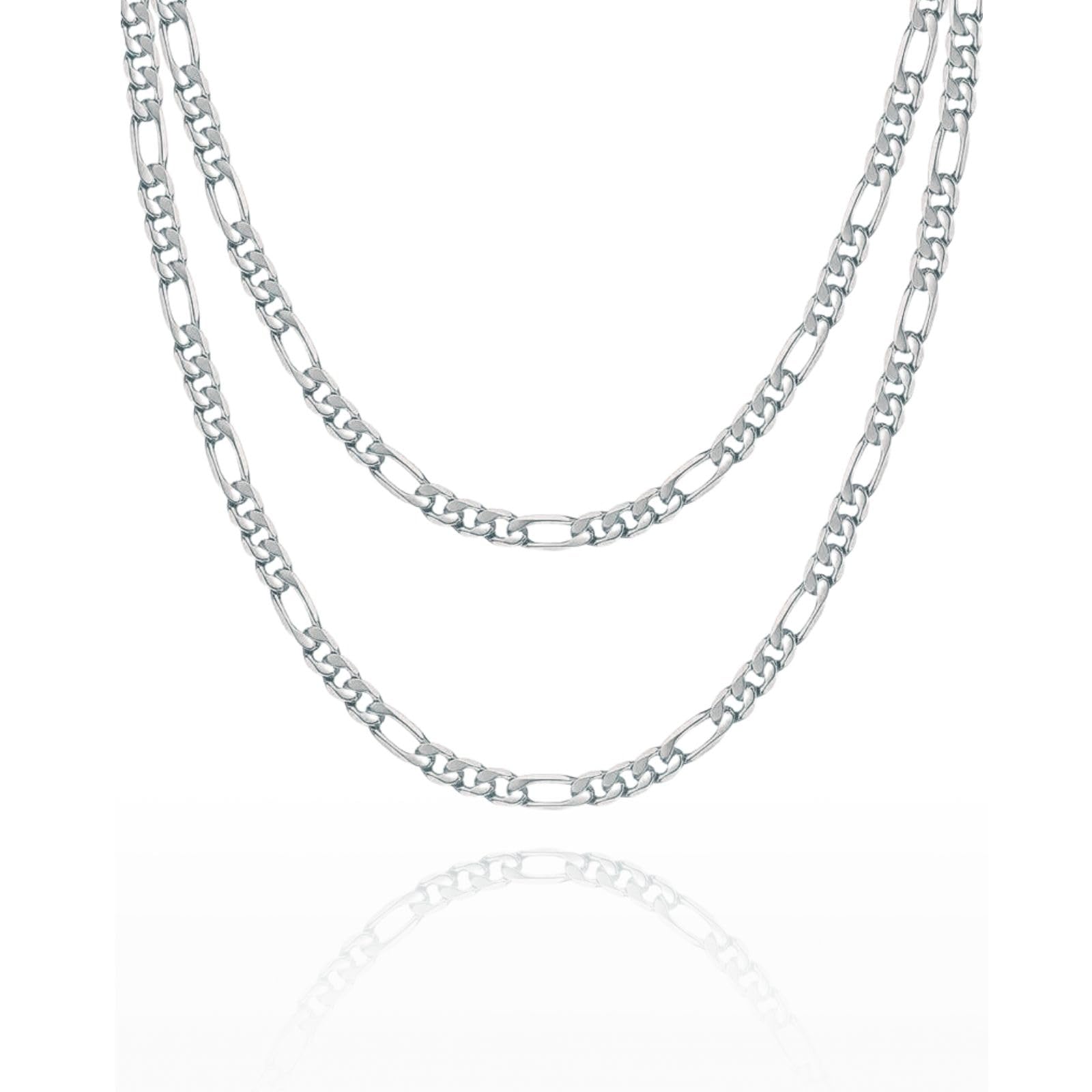 STERL, collana da l'acciaio chirurgico e l'acciaio inox possono contenere nichel.uomo, in argento 925, ideale come idea regalo per mariti o amici, con cofanetto portagioie