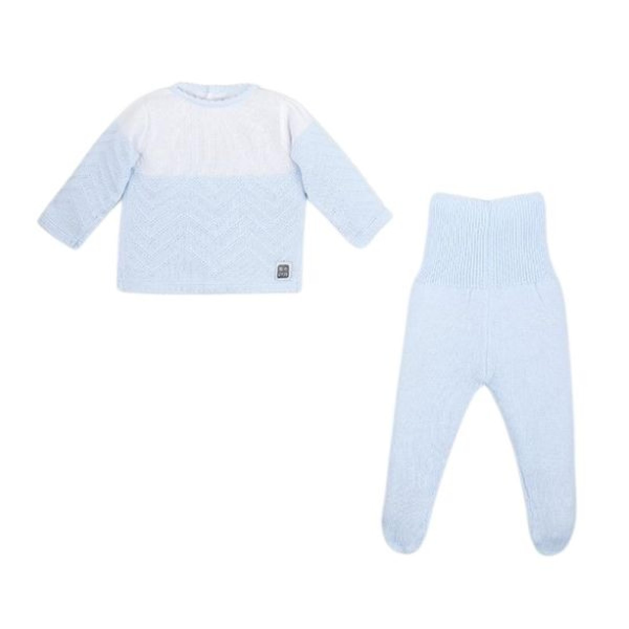 MINUTUS Conjunto Bebé Alfa, Ropa Recién Nacido, Jersey y Polaina 100% Algodón, 2 Piezas
