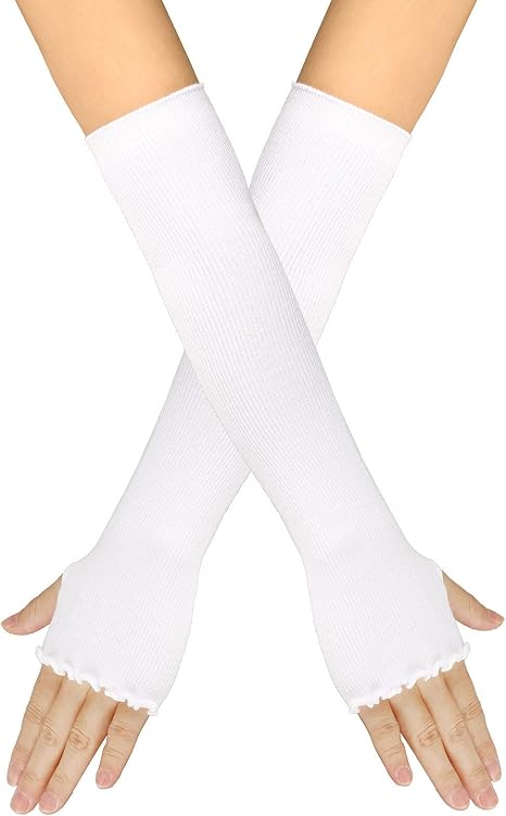 DUHGBNE Half vingerloze handschoenen manchetten thermische armwarmers handschoenen winter handschoenen gebreide handschoenen polswarmers winter