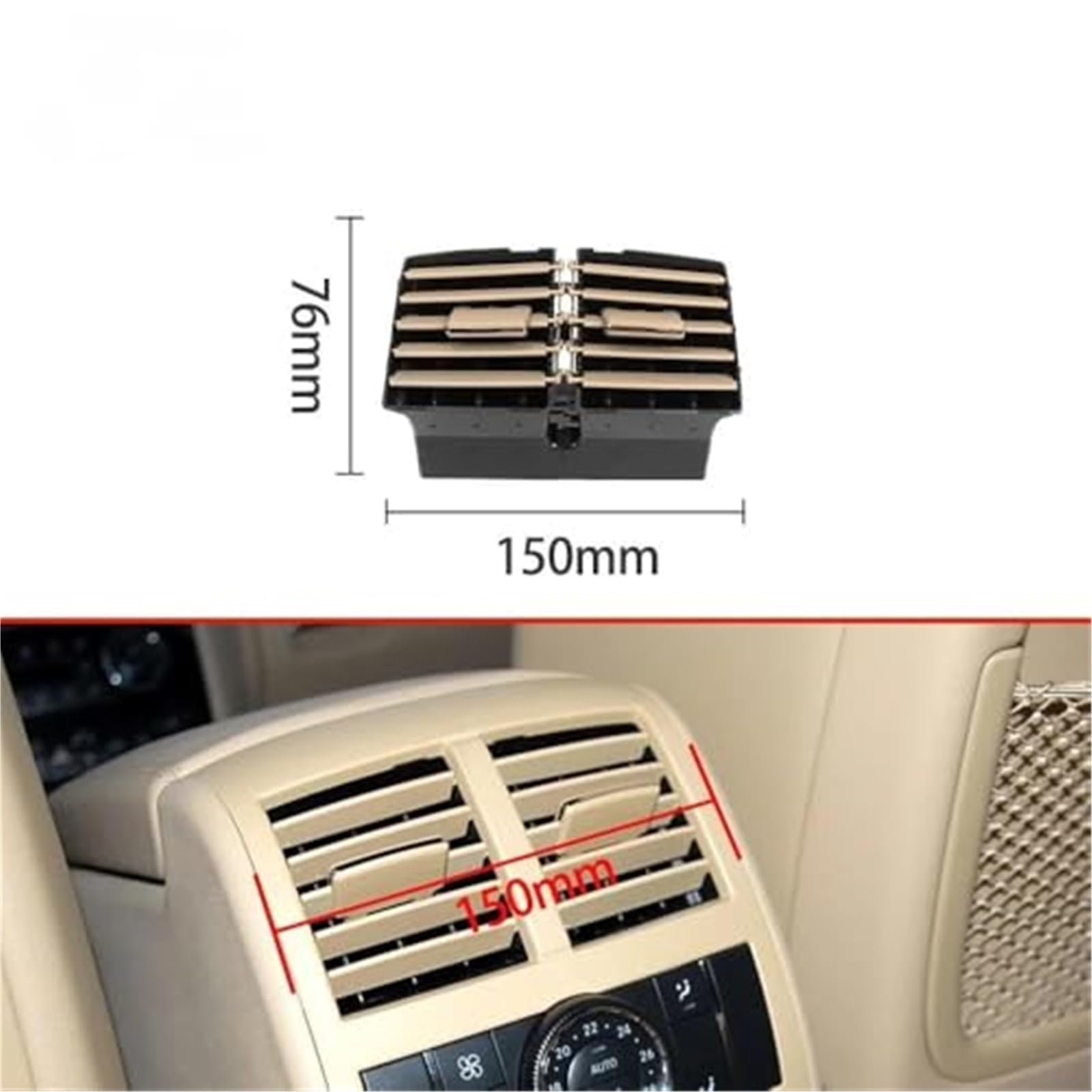 Wylot klimatyzacji, dla mercedesa, dla Benz, W164 ML GL 300 350