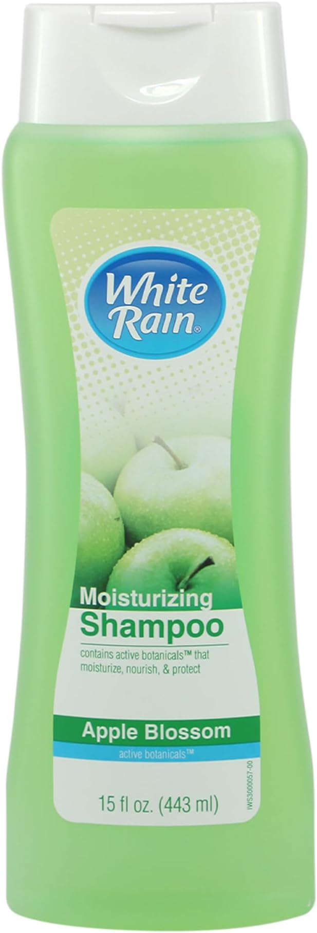White Rain Moisturizing Shampoo - Apple Blossom Scent, 15 fl oz, Hydrating Shampoo for Men & Women, Paraben-Free & Cruelty-Free with White Lily, Green Tea, Rice Protein & Apple Fruit Extract