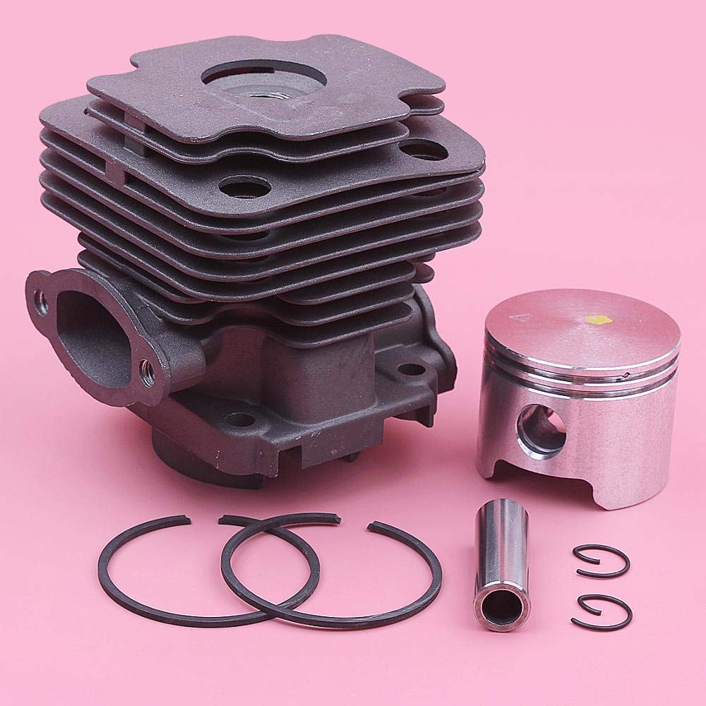 BAIJAC Kit de piñón de Anillo de pistón de Cilindro de 45 mm for el Kit de circlips for OLeo-Mac 753 753T EFCO 8530 Reemplazo de motosierras 61112035b, 6111 2035b