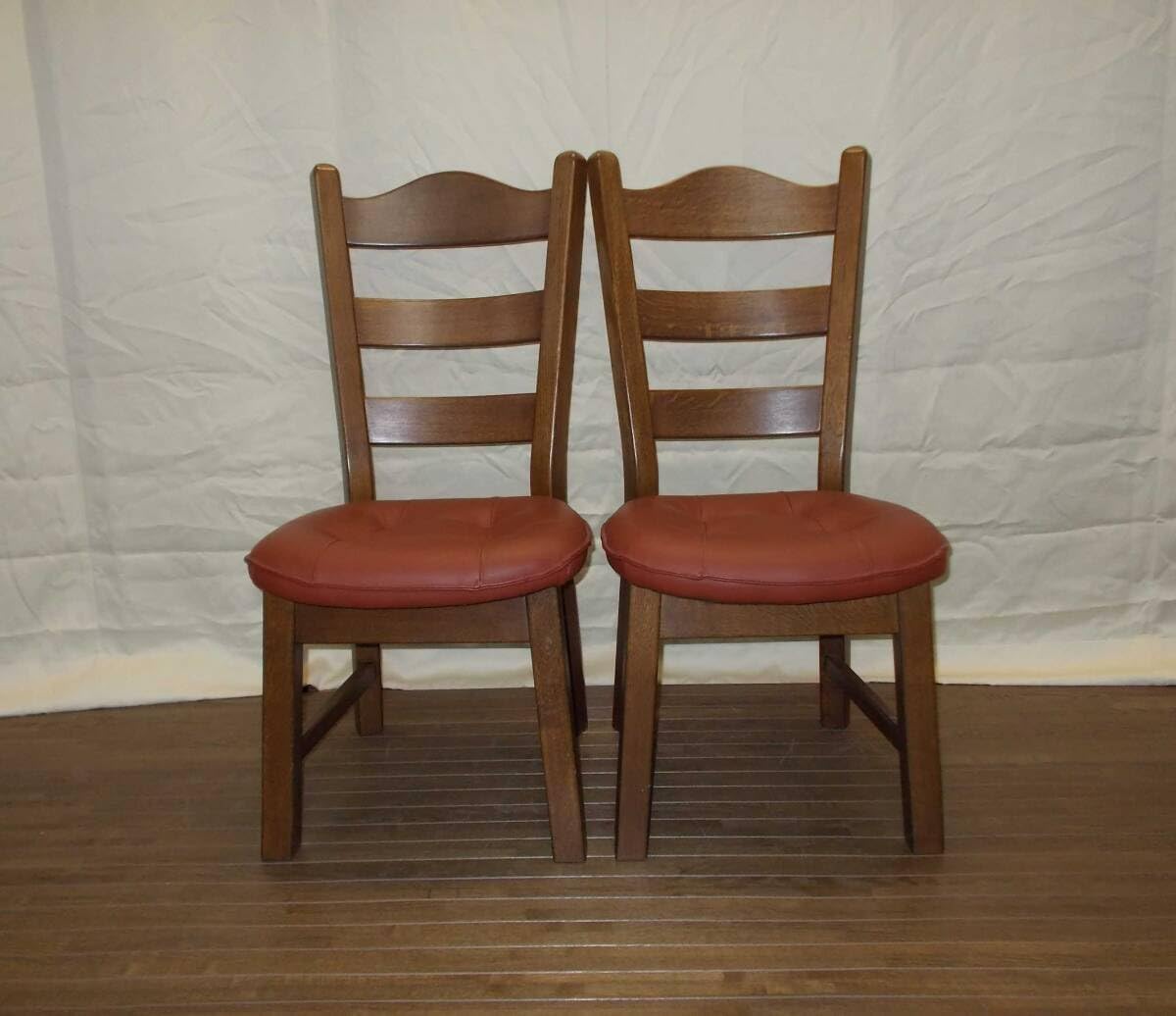 起立木工 ダイニングチェア① オーク無垢 カントリー風 木製椅子