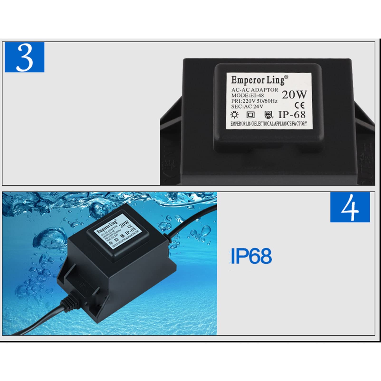 Convertitore Di Tensione Da 12-24V A 20V, 20A, 400W, IP68 - Foto 6