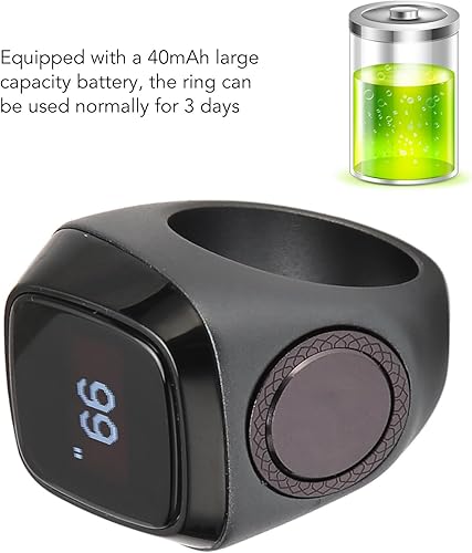 Miniatura 5 de Contador electrónico de dedos, mini contador digital de cuentos, contadores Bluetooth 5.1 para tejer ganchillo coaching regazo, para aplicación