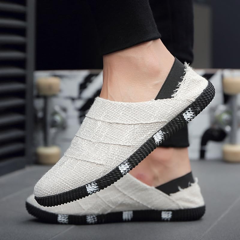 Men's Comfortable Lightweight Lace-Up Sports Shoes - Solid Color Outdoor2