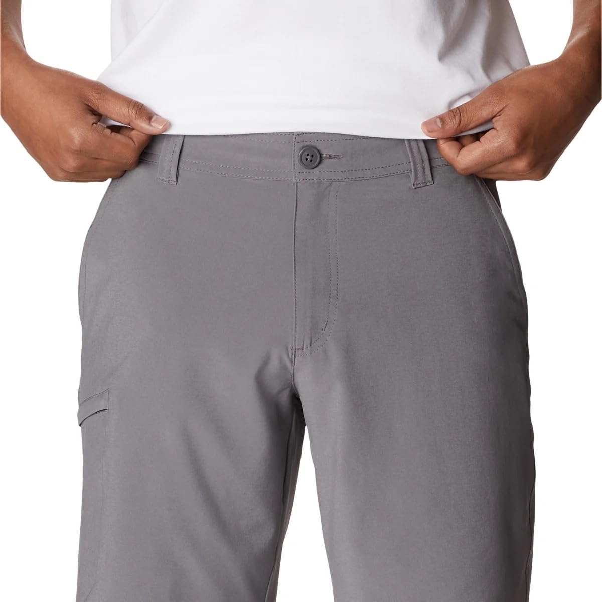 Columbia Mens Lightweight Tech Short (US, Waist, 34, Regular, City Grey)