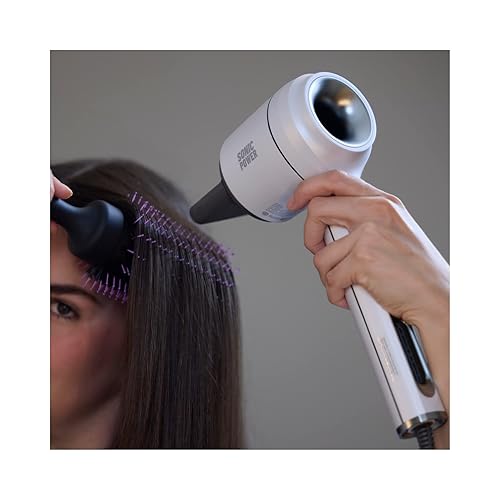 Miniatura 3 de SonicPower Secador de pelo sin cuchillas, súper silencioso pero potente, varios accesorios magnéticos, calidad y acabado premium