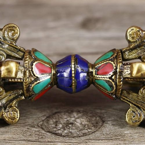 Miniatura 4 de Zerodis Maja Phurba, Maja hecha a mano de Phurba Tibetano Vajra Dorge Mascota Budismo Vajra Phurba Maja Tibetano Budista Suministros Religiosos