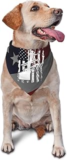 Lineman American Flag Triangle Dog Bandana Scarf Accessories for Pet Bibs