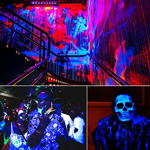 Black Lights, YeeSite 36W 12LEDs UV Blacklight Bar Glow in The Dark Party Supplies for Blacklights Party Body Paint Birthday Wedding Stage Lighting