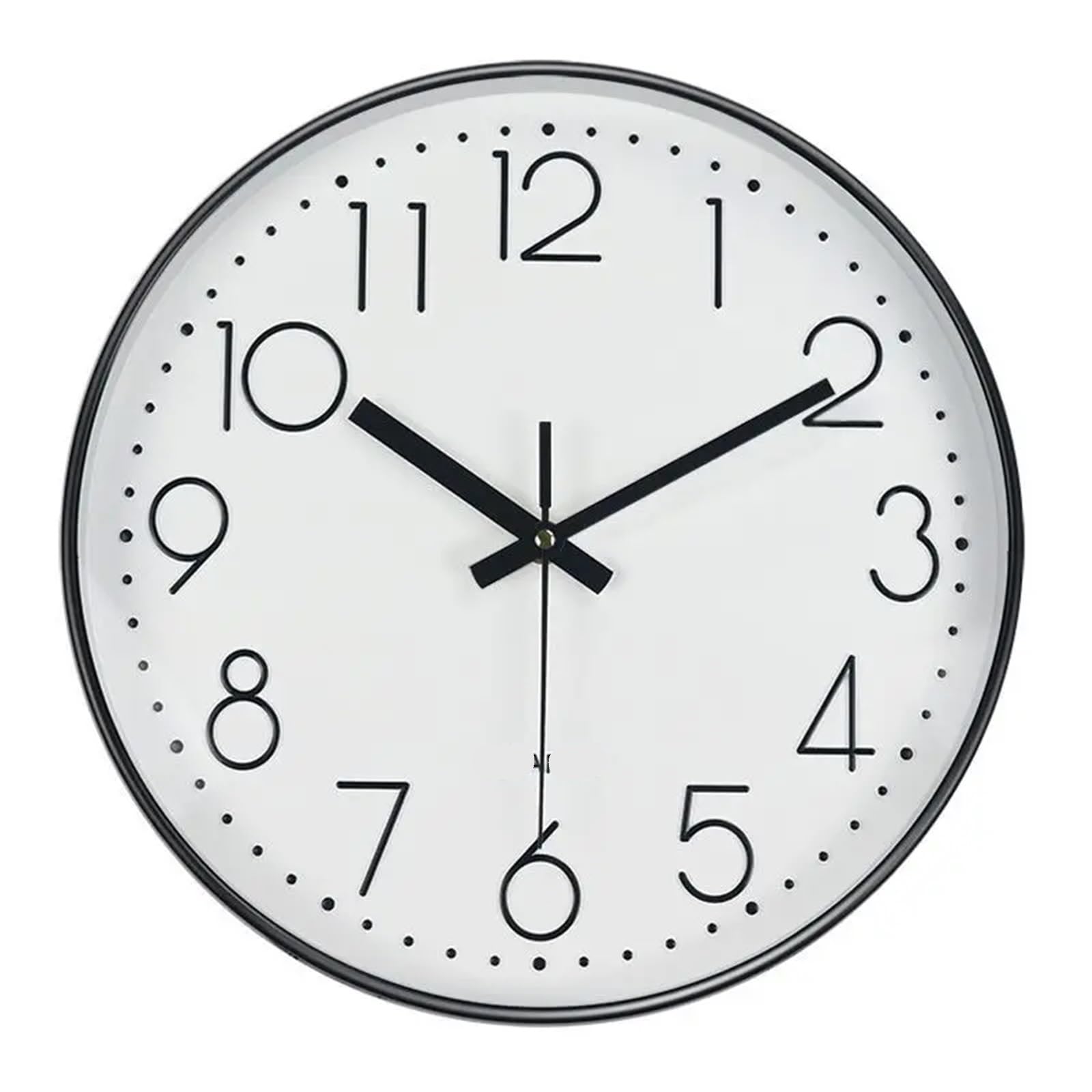 BDFJEDS Wall Clock Quartz Clock Home Living Room Wall Mounted Circular Electronic Simple And Atmospheric Bedroom Silent(Color7)