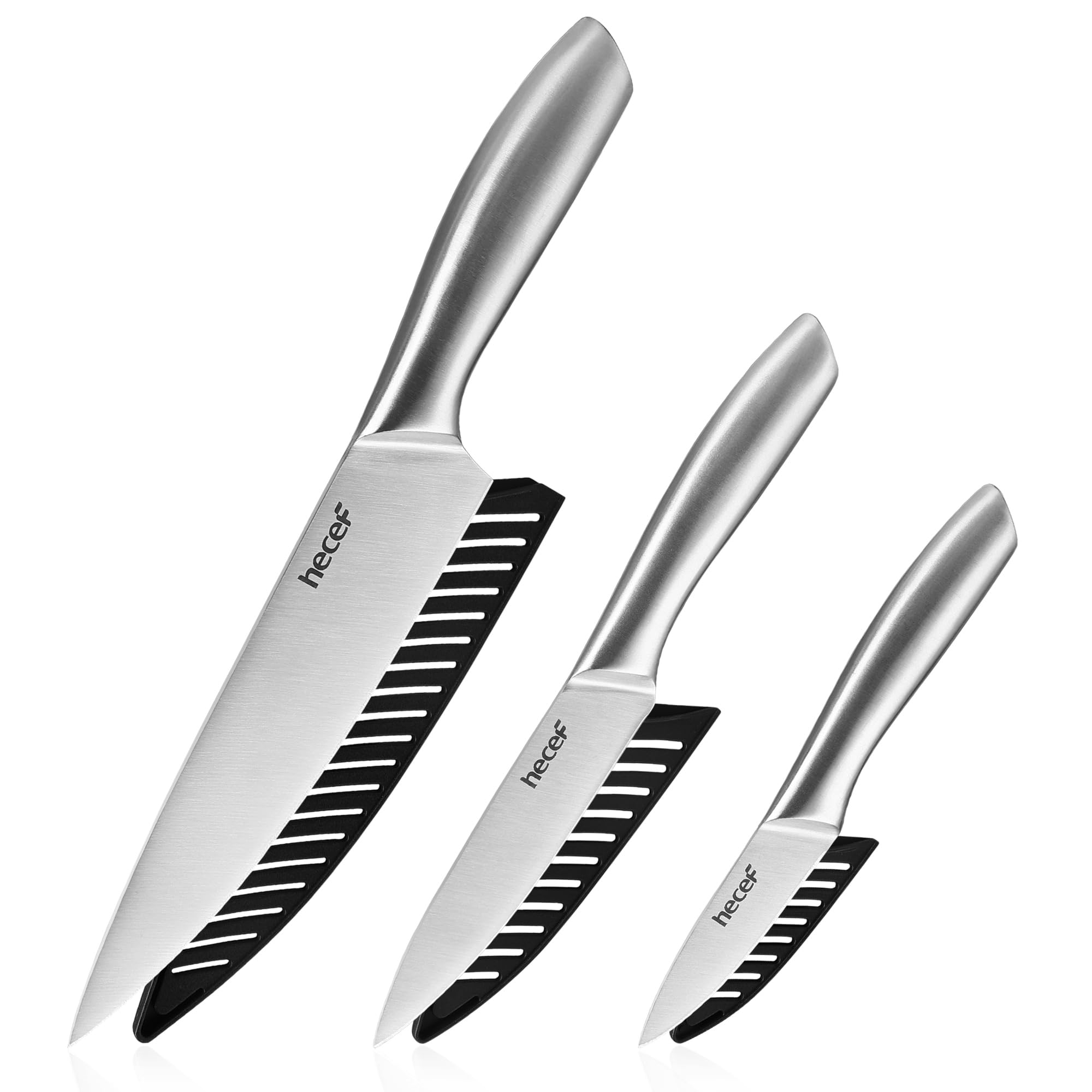hecef Silver Kitchen knife set of 3