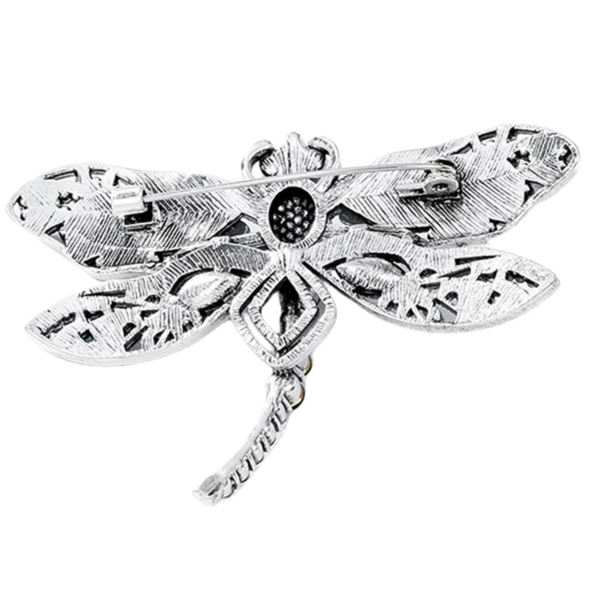 FAIRYGATE Anti Exposure Fixed Brooches Women Unisex Vintage Rhinestone Office Party Brooch Pins Lapel Pin Dress Suit Accessories Boutonniere - 3