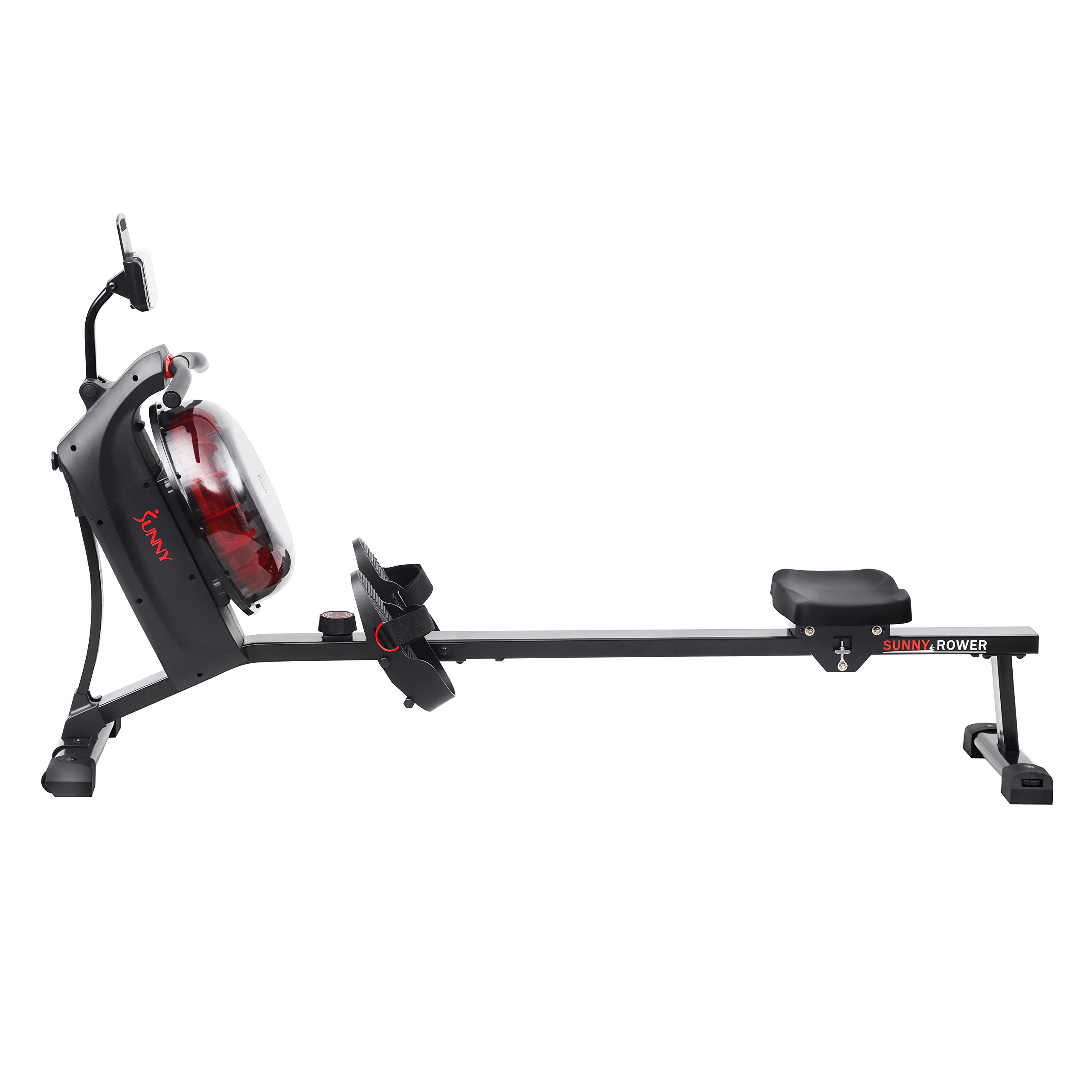 Sunny Health & Fitness Hydro + Dual Resistance Smart Magnetic Water Rowing Machine in 3 Color Options. has been used is in good condition 