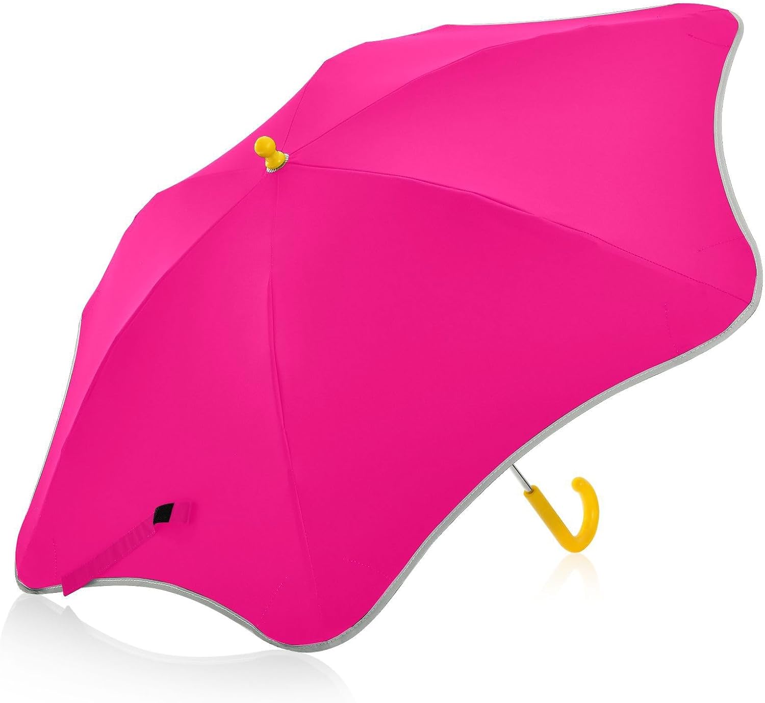 ODAWA Rose Gold Kid Umbrellas Stick Umbrella with Classic J Hook Curved Handle Sun Umbrella for Walking