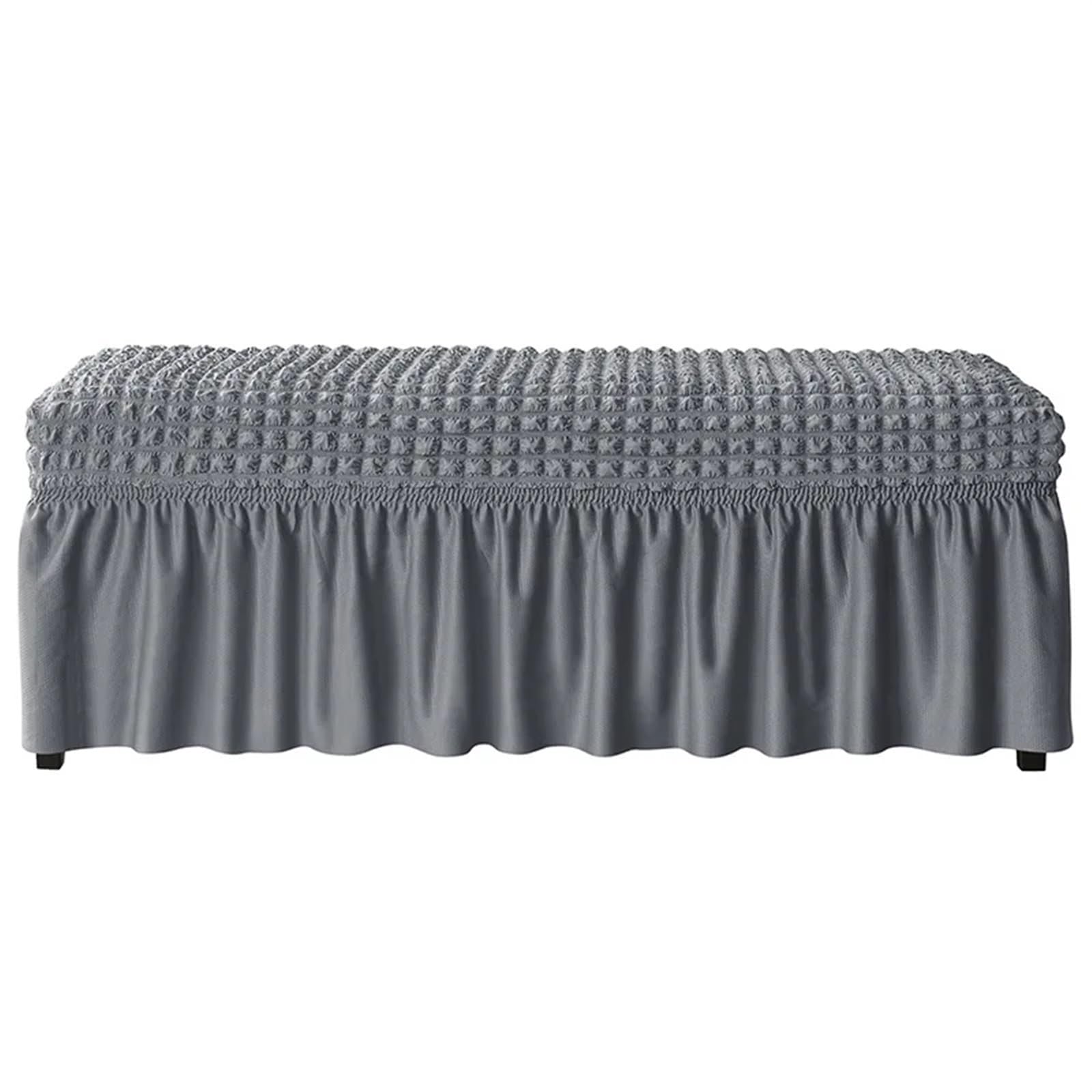 Coprisedili lunghi, in tessuto elasticizzato, universale, lavabile, decorativo, per soggiorno, casa, sala da pranzo, camera da letto, pianoforte (beige, S, 22 x 19 x 6 cm)