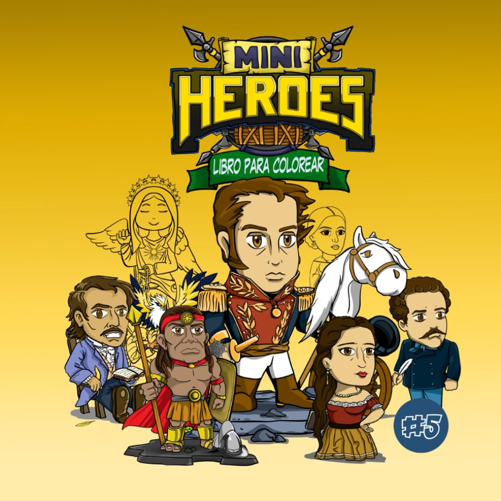 MiniHeroes – Libro para Colorear: Héroes del Ecuador en Chibi