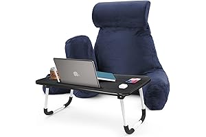 Nestl Reading Pillow with Support Arms - Navy