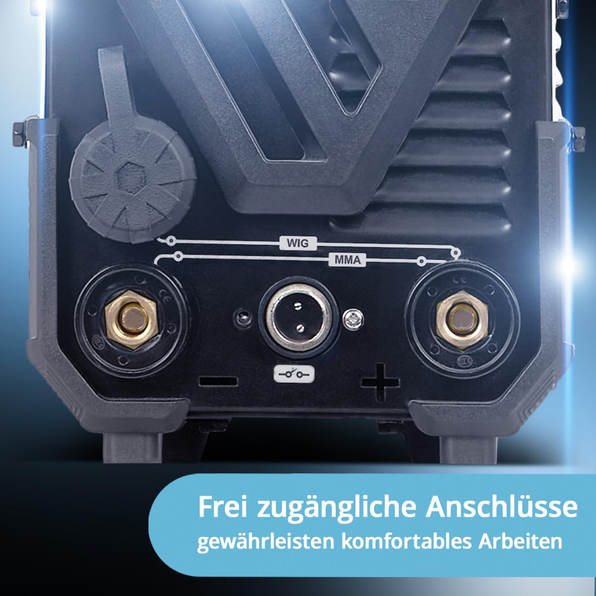STAHLWERK Schweißgerät 2-in-1 Kombi DC WIG 200 ST – Vollausstattung – WIG & MMA-Funktion (E-Hand/ARC) bis 200A, HF-Zündung, Hotstart, Anti-Stick, Stahl, Edelstahl, Kupfer, Messing, kein Alu