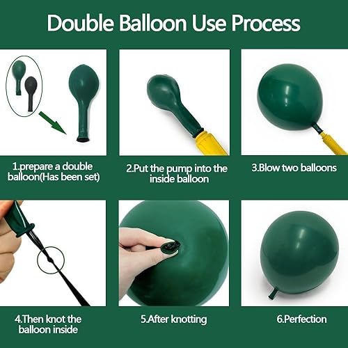 Miniatura 48 de Globos azules polvorientos de diferentes tamaños, doble relleno, color azul pizarra oscura, kit de arco de guirnalda de globos para baby shower