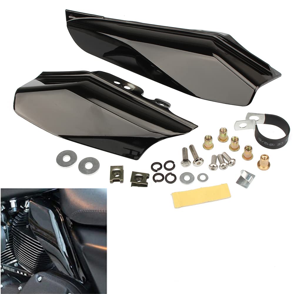 TCMT Engine Mid-Frame Air Deflector – Fits Harley Touring 2001-2008 Electra Glide – Black ABS
