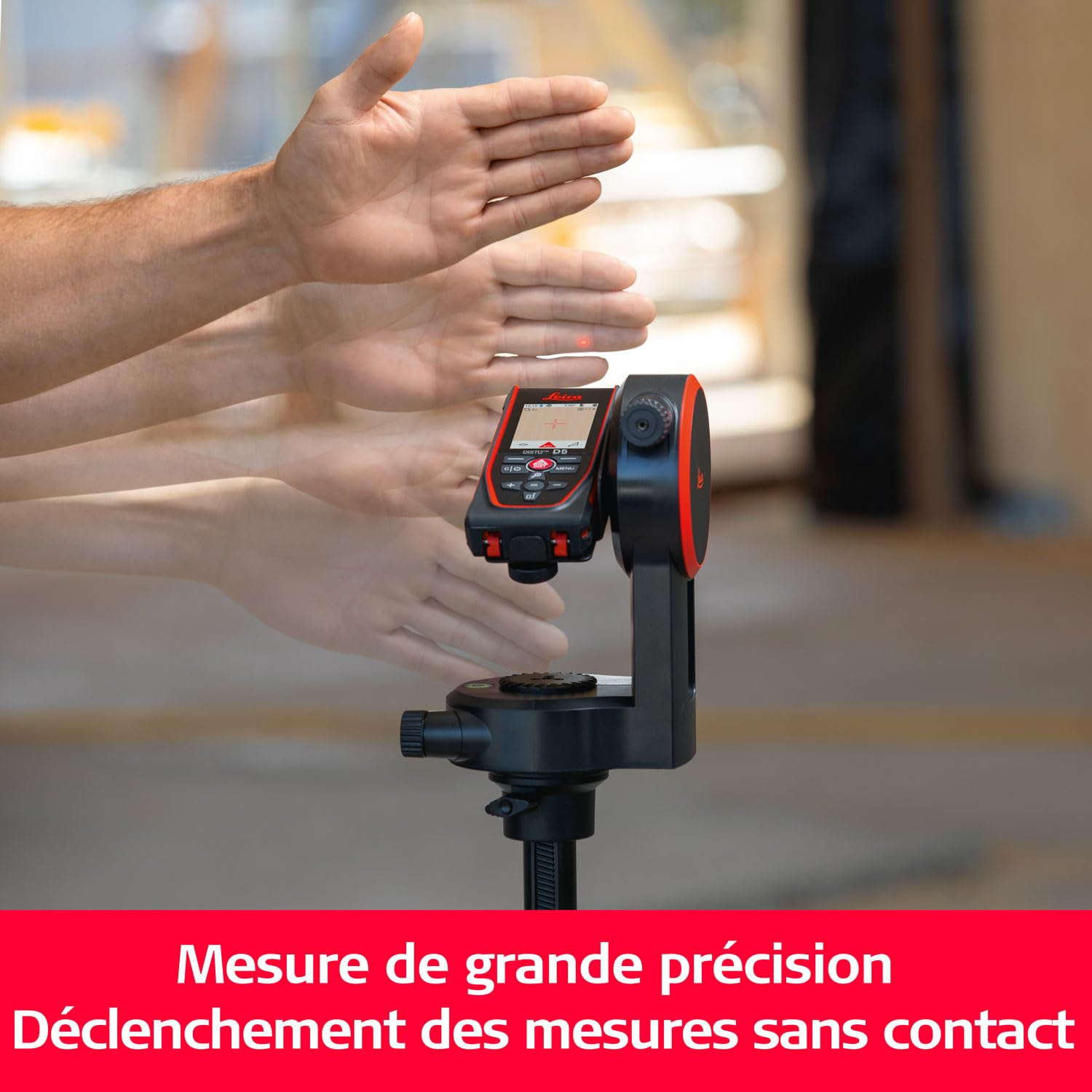 Leica DISTO D5 – télémètre Laser Professionnel avec Bluetooth (appli), viseur numérique (pour intérieur et extérieur) et capteur d'inclinaison pour Mesure de Profil et d'angle