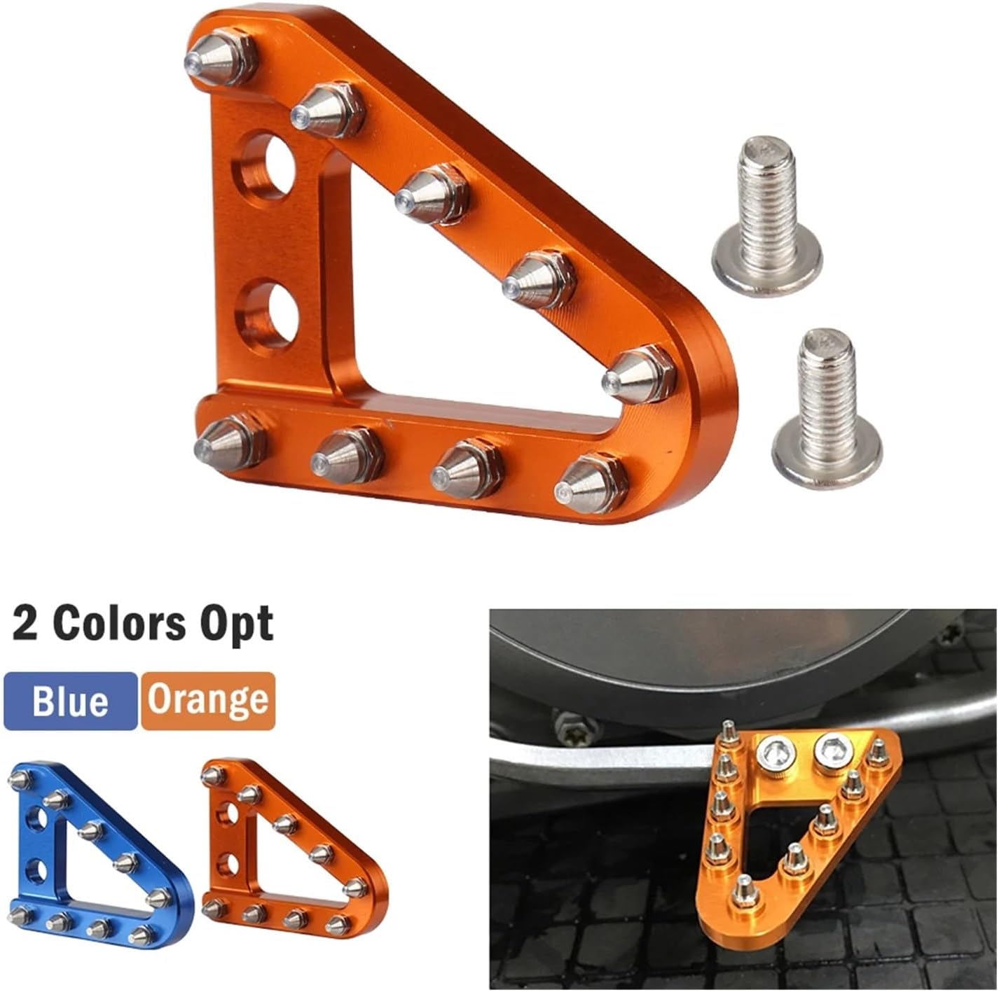 Motorcycle Brake Pedal Lever Step Tip Plate Fit for K-tm SX SXF-XC XCF XCW EXC EXCF TPI 125 150 250 350 450500 2017-2022(4 Packs)