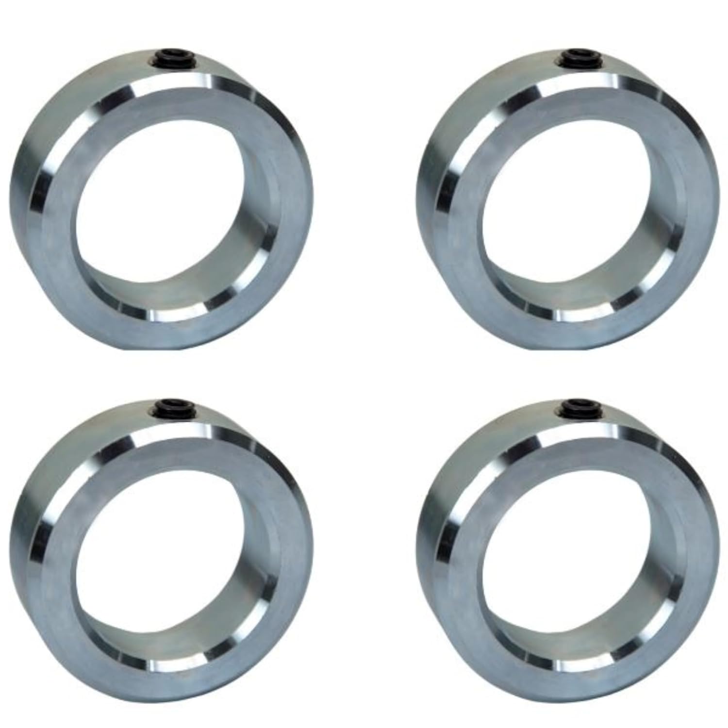 Jeremywell 1-7/16 Bore Zinc Plated Set Screw Shaft Collar OD 2-1/4 Width 3/4 (4 PCS)