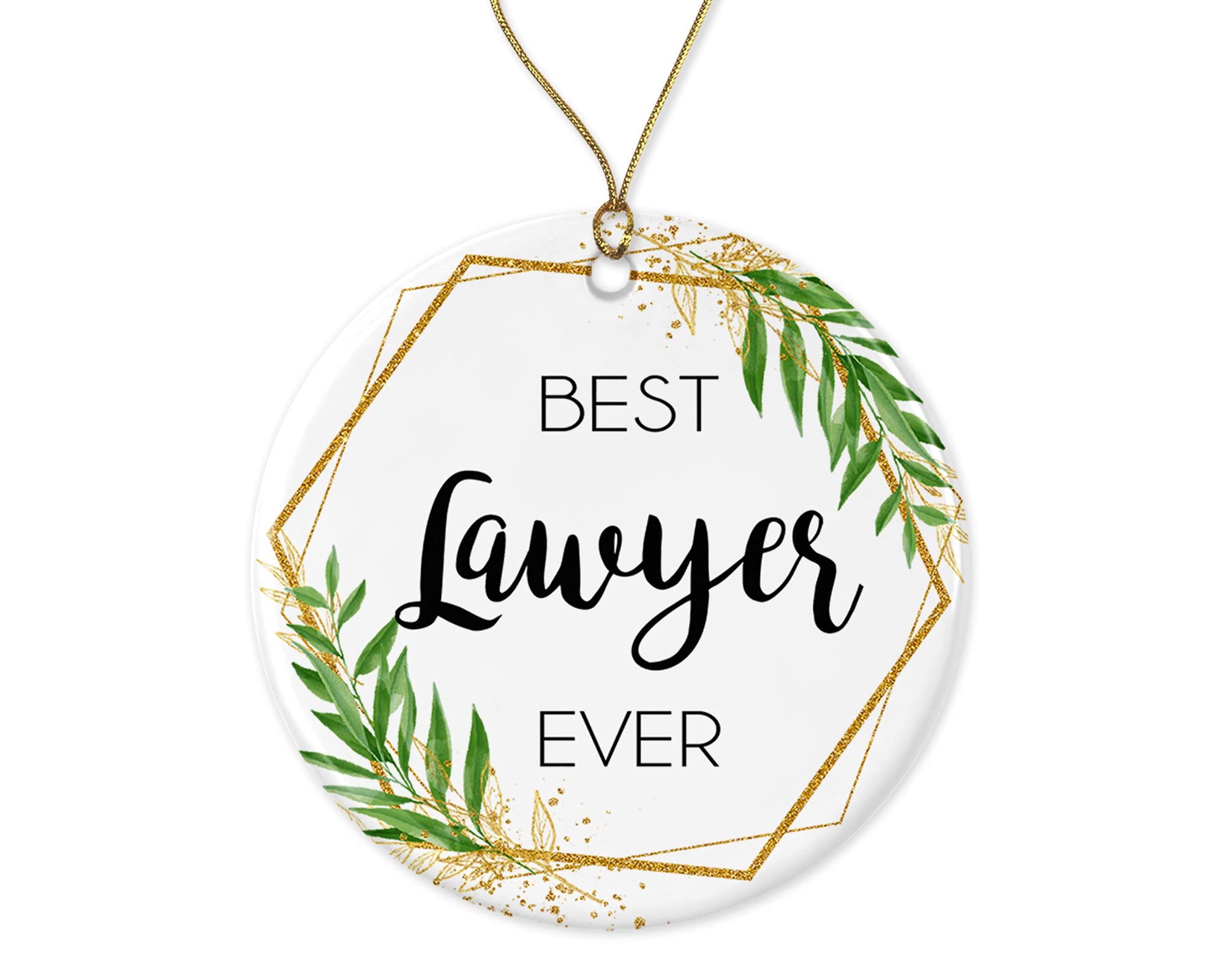 Décoration de Noël pour avocat : ornement Best Lawyer Ever et cadeau de fin d'année