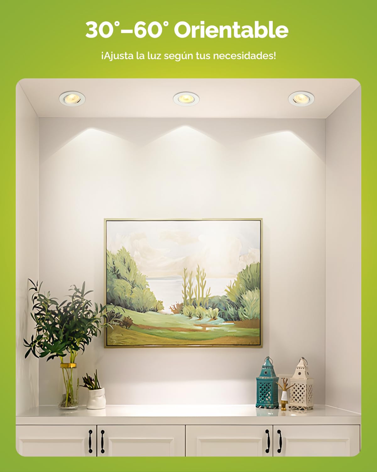 Fondiiz Foco LED Interior Techo Empotrable 220V 4000K Luz Neutro Pack de 12