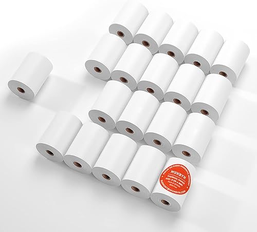 Miniatura 14 de MUNBYN Papel térmico de recibo de 2 1/4 pulgadas x 50 pies (5 rollos), papel de recibo sin BPA de 2.283 in, se adapta a todas las mini impresoras